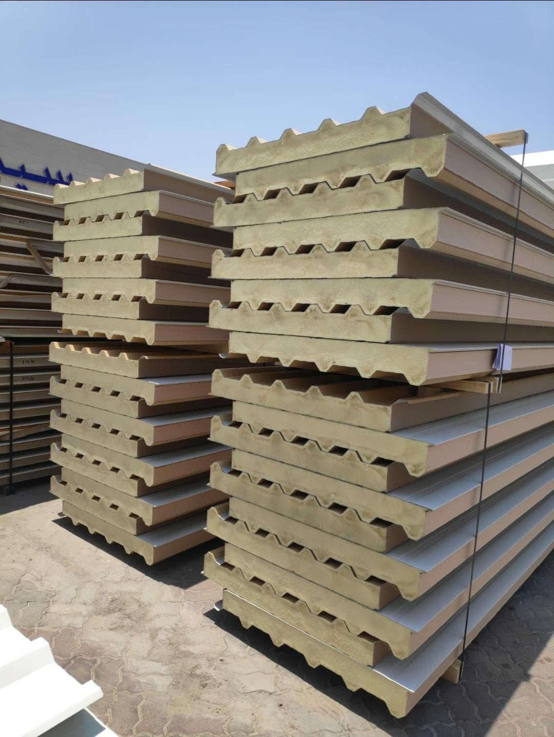High performance sandwich panels for roof and wall cladding